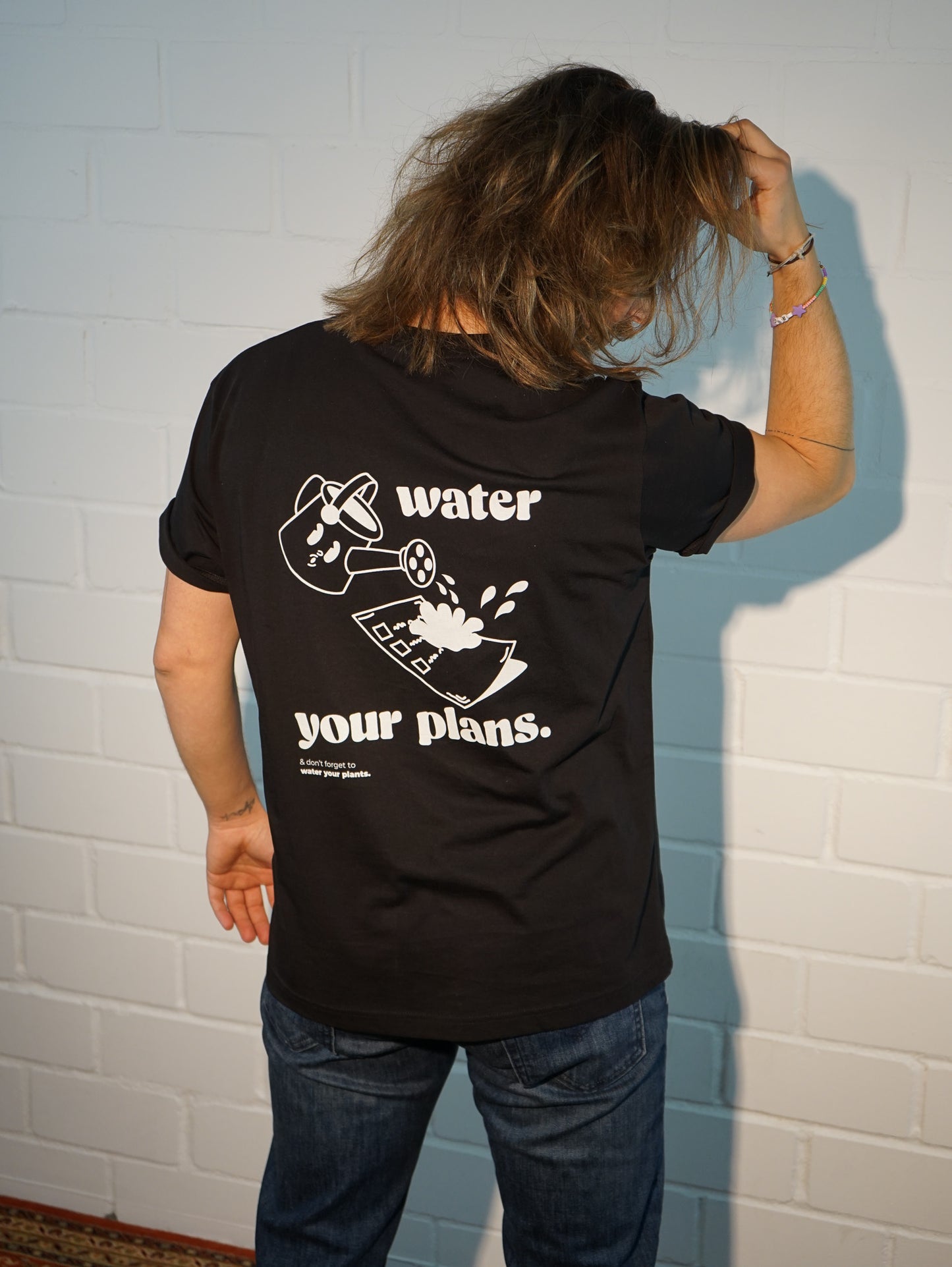 Watering Can T-Shirt schwarz/blau