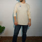 Longsleeve Feed your soul weiß/off-white