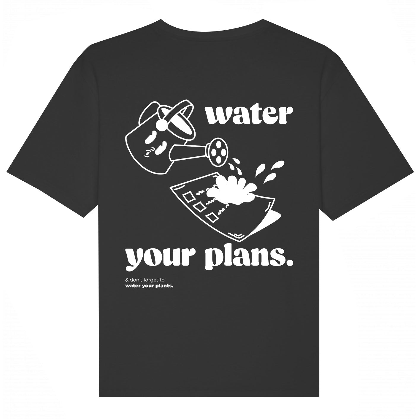 Watering Can T-Shirt schwarz/blau